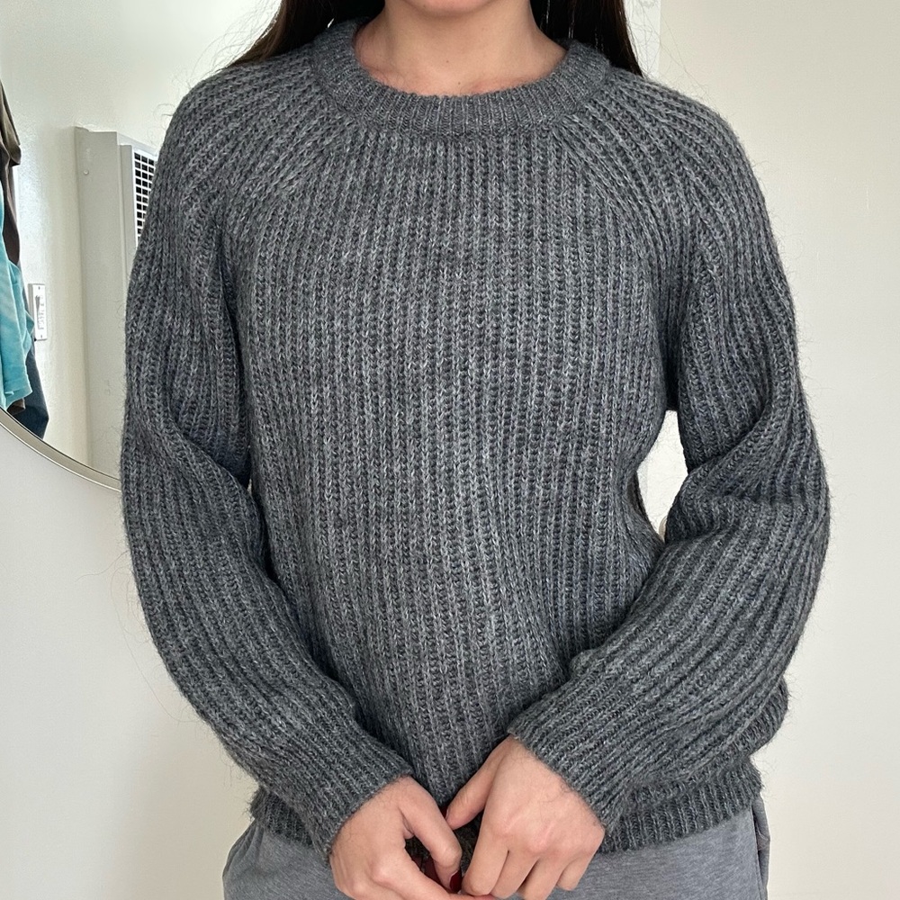 Zara Knit Charcoal Sweater